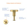 Lemiyoo 10 Sets Solid Brass Door Knobs, Round Drawer Handles,
