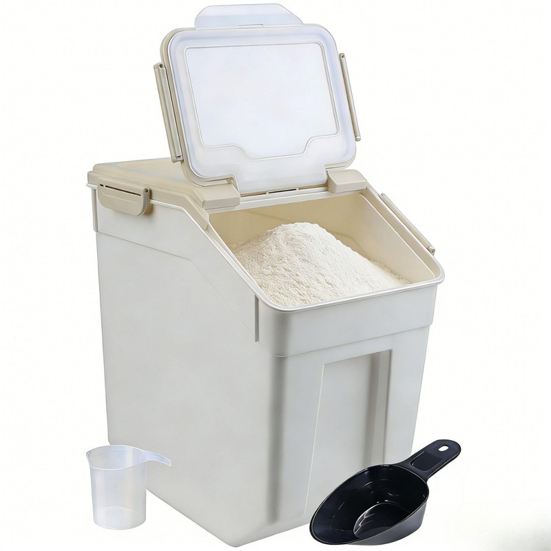 Saim Large Flour Storage Container Bin 50lb, 2Pack Airtight Rice