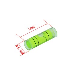 The Yan He 6pcs Horizontal Green Acrylic Bubble Level (095040)