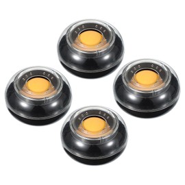 PATIKIL Fingertip Moistener, 4 Pcs 3 Inch Plastic Reusable Non-Slip Finger Moistener Finger Damper for Bank Papers Bills Documents Counting, Black