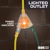 IRON FORGE CABLE 15 Foot Lighted Outdoor Extension Cord with
