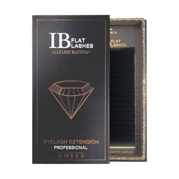 IB Flat Lash [Brown Color MIX] - Amber Lash Luxury