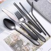 Travel Utensil Set, Reusable Stainless Steel Flatware Set with Case,
