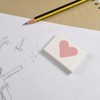 2 x 45mm 'Knitted Heart' Erasers/Rubbers (ER00044194)
