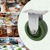 4 Inch High Temperature Casters, Oven-Safe Bakery Rack Casters, -20°F