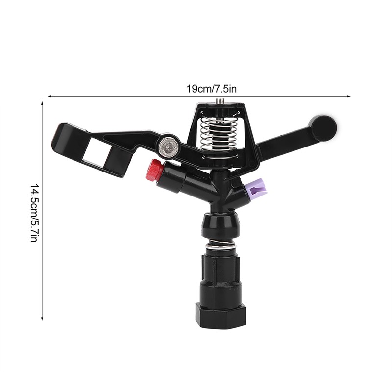 5Pcs 3/4in DN20 Female Thread Rotating Sprinkler Rocker Nozzle for