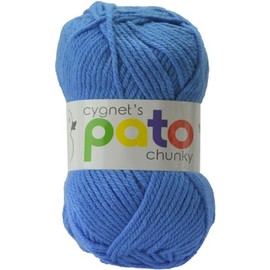 Cygnet Pato Chunky Yarn - Kniting Wool - 5 Balls X 100g - Pato Chunky - Saxe 884