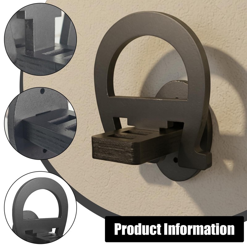 2 Pack Adjustable Cowboy Hat Rack Holder, Wooden Cowboy Hat
