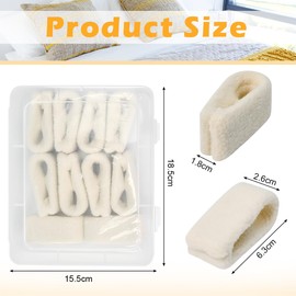 WEFHEF White Needle-less Quilt Holder 10 Pieces Duvet Cover Clips Duvet Cover Holder Duvets Fixing Duvet Cover Clips Bedding Attachment Holder Non-Slip Without Needle