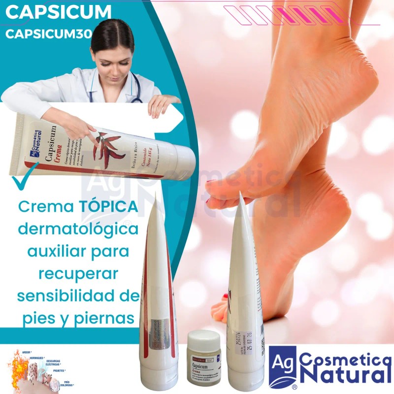 Capsaicina Crema Pack Chile Capsicum 30gr