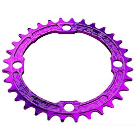 RACE FACE SINGLE RING NARROW/WIDE Chain Ring 104PCD/30T Purple RRSNNW104X30PUR