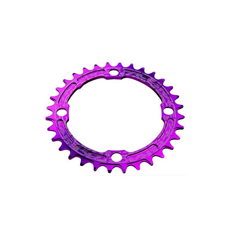 RACE FACE SINGLE RING NARROW/WIDE Chain Ring 104PCD/30T Purple RRSNNW104X30PUR