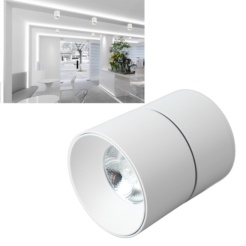 Surface Mounted Anti Glare Led Ceiling Light Foldable Rotating Spotlight
