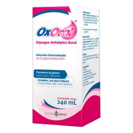 2 Oxoral Antiseptico Enjuague Bucofaringeo Solucion De 240ml