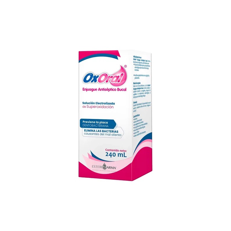 2 Oxoral Antiseptico Enjuague Bucofaringeo Solucion De 240ml
