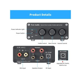 Fosi Audio TB10D Hi-Fi Integrated Amplifier 300W x 2