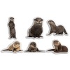 6 x 10cm Otter Vinyl Stickers - Sea Creature Wildlife