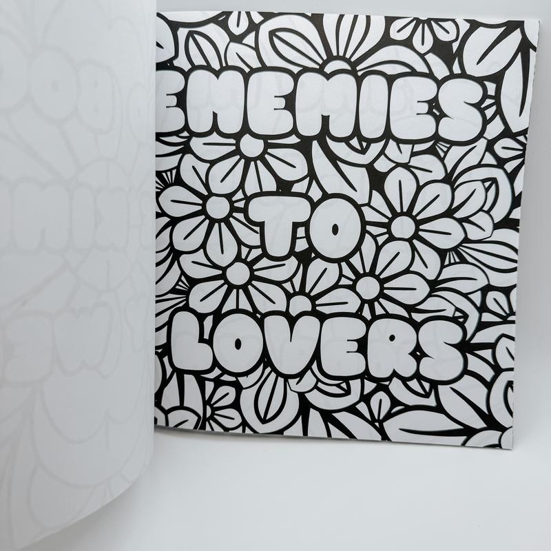 Adult Bookish Phrases Coloring Book With Extra Cozy Items Book