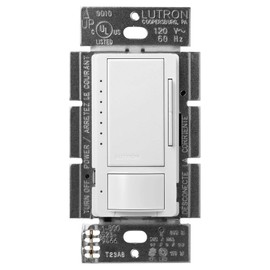 Lutron Maestro LED+ Motion Sensor/Dimmer Switch | 150W LED | Single Pole/Multi-Location | MSCL-OP153M-SW | Snow