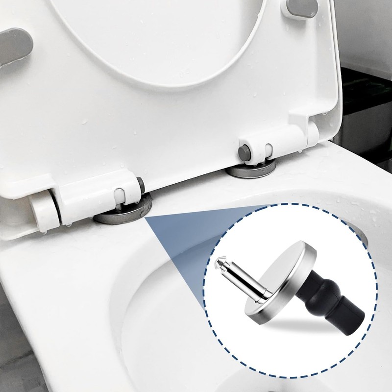 Toilet Seat Fixings - 4 Pack | Quick Release Hinges