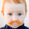 Mustachifier The Gentleman Ginger Mustache Pacifier Funny Baby Silicone Binkie