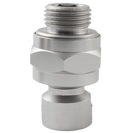 LQ Industrial Shower Head Universal Joint Brass Swing Ball Head Swivel Ball Adapter Compatible with Standard G1/2 Straight Thread Shower Head and Shower Arm