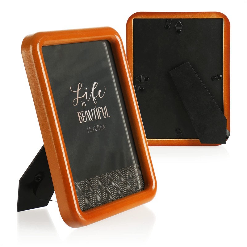 com-four® 2 x Picture Frames in Two Sizes - Stylish