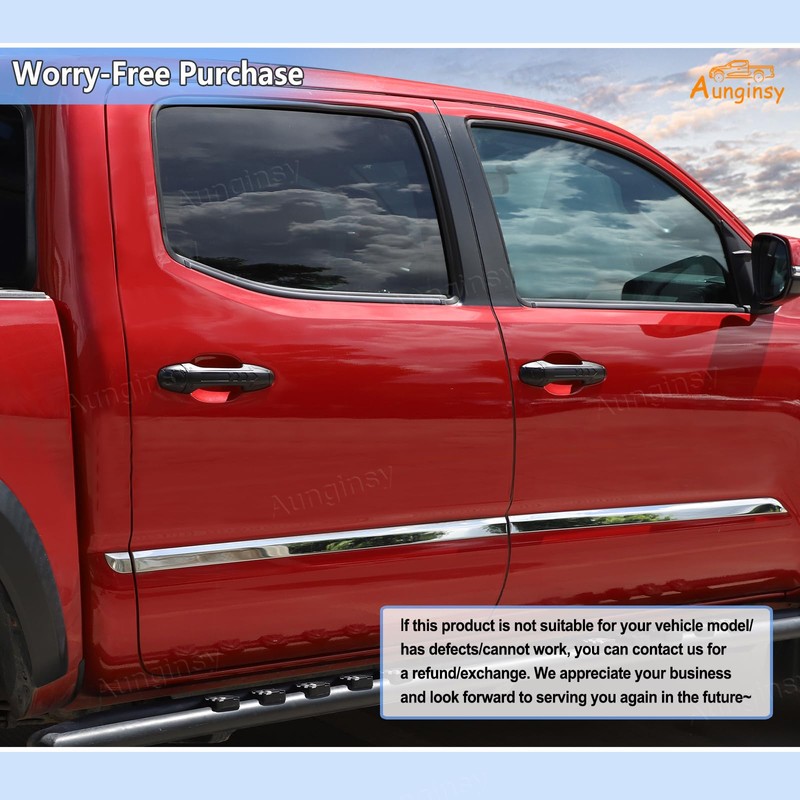 Aunginsy Exterior Door Handle Trim Cover Compatible with Toyota Tacoma