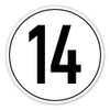 Sticker: Diameter 200 mm, 1 Piece – StVO – Speed