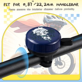 ROCKBROS Bike Bell Bicycle Bell for Kids for Boys Toddlers Fit for 0.87in/22.2mm Bicycle Handlebars