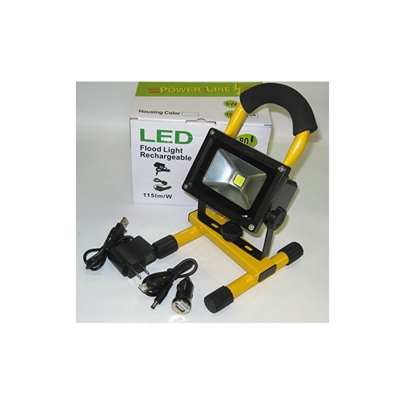DSM® Brand 10W Rechargeable Portable LED Work Light, 60W Halogen