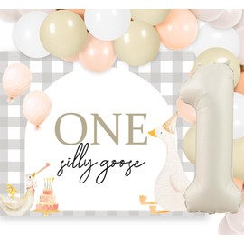One Silly Goose Birthday Decor One Silly Goose Birthday Decor Girl Silly Goose Birthday Balloons Goose Theme Party Supplies