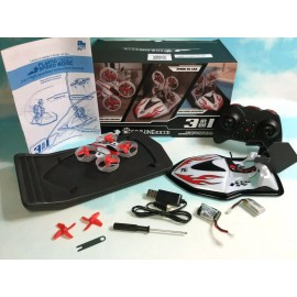 Eachine E015 3 in 1 Quadcopter Hovercraft Boat Altitude Hold Headless Mode Red