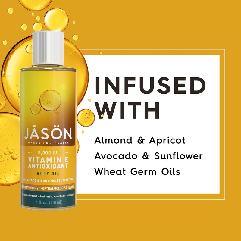 JASON Vitamin E 5,000 IU All Over Body Nourishment Oil,