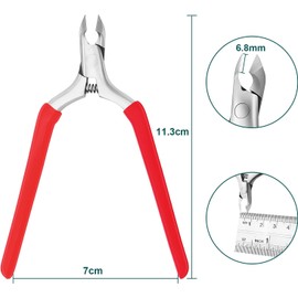  CGBE Cuticle Nippers Cuticle Treatment Professional Cuticle Trimmer Nail Care Nippers (Red)
