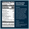 ChocXO Dark Chocolate Coconut Cups, 85% Cacao, 3g Sugar per