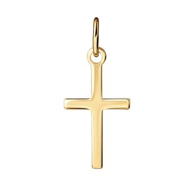 JEVELION Kreuz-Anhänger 585 Gold Gold-Kreuz für Damen, Herren und Kinder Ketten-Anhänger 14 Karat Gold