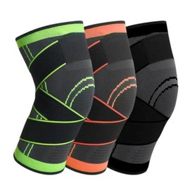 Knee Brace for Arthritis ACL and Meniscus Tear Adjustable Knee Sleeves for Sports Knee Support for Men and Women (Single) (Green, XL Extra Large) (Green, XL)