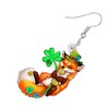 YAYAKO Cute Fox Earrings Fashion Jewelry Acrylic Drop Dangle Earrings