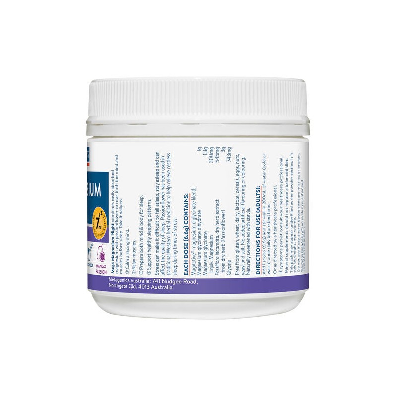 Ethical Nutrients Mega Magnesium Night 126g