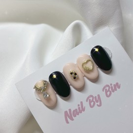 [Handmade Nail Tips] Fiesta Nails - Mini Oval / [수제네일팁] 피에스타 네일 - 미니오벌