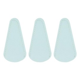 sourcing map 3Pcs Scissors Sheath, 2.9" x 1.5" Scissors Cover Protector PU Leather Portable Collect Bags for Eyebrow Trimming Beauty Tool Protection, Sky Blue