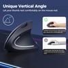 AVMTON Vertical Wireless Mouse ，Ergonomic Mouse,Rechargeable 2.4G Optical Carpal Tunnel