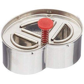 Staedter Pretzel Outer Ring, 6.5 cm, Stainless Steel Silver, 6.5 x 30 x 30 cm