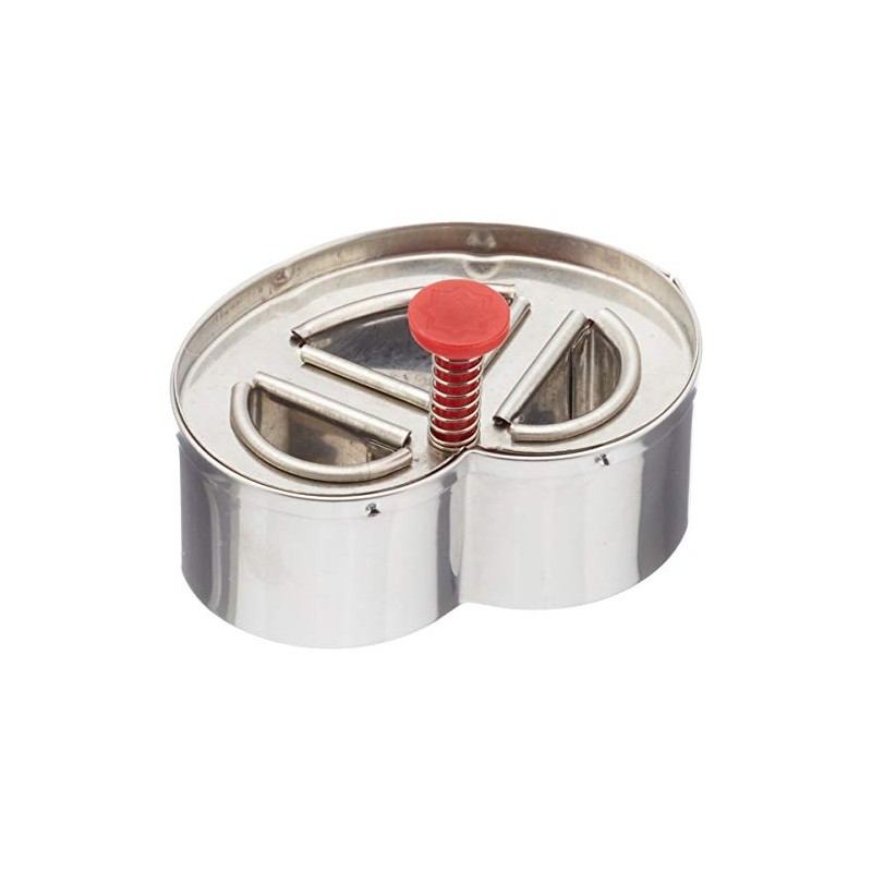 Staedter Pretzel Outer Ring, 6.5 cm, Stainless Steel Silver, 6.5