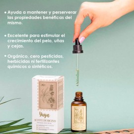 Aceite Ricino Yuya Tópico Hidratante Piel Cejas Cabello 50ml