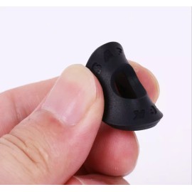 mLaval Guitar Parts 1 Pair of Rubber Guitar Strap Safety Locks ,Sample and Reliability ,White