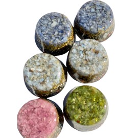 Zuesite Single Crystal Small Tower Buster Orgone Generator Energy Accumulator PERFECT GIFTING TOOL!!!! Made using Advance Harmonics Orgonite Many Beautiful Ingredients! (Zuesite)