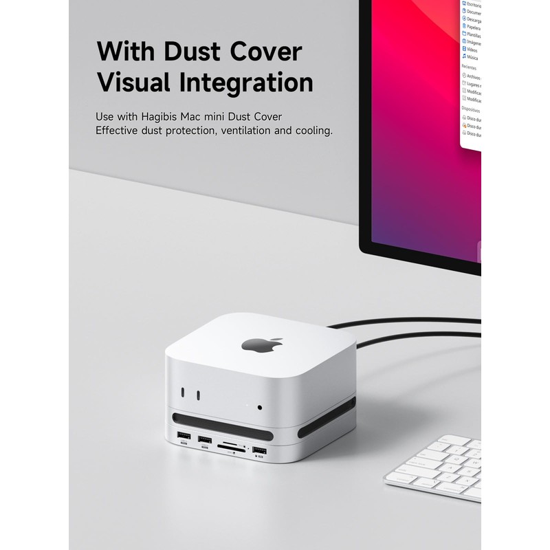 Hagibis Mac Mini M4 Hub with M.2 SSD Enclosure &