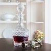 Twine Vintage Cut Crystal Decanter - Liquor Decanter for Wine,